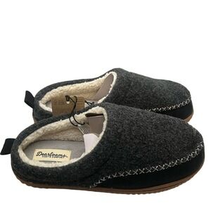 Dearfoams Mens Cozy Comfort Clog Slippers Gray Memory Foam Indoor Outdoor‎